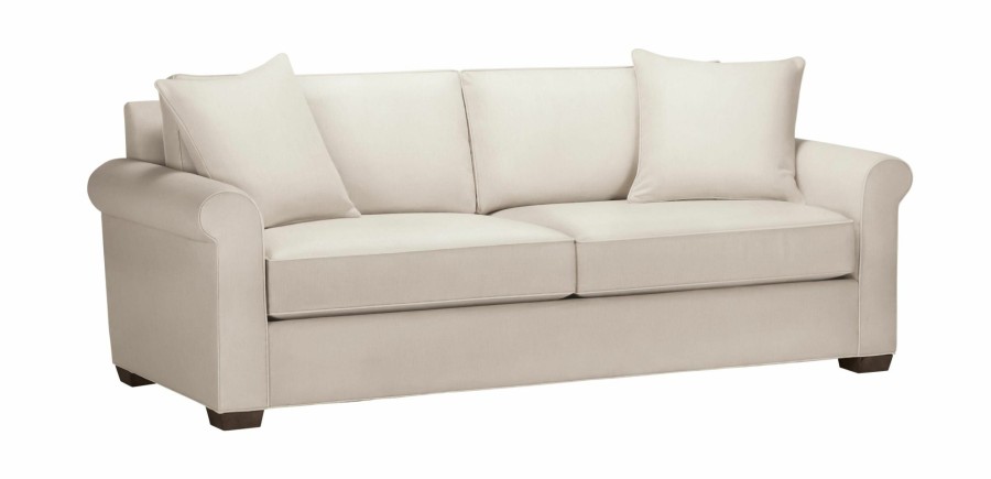 LIVING Ethan Allen Sleeper Sofas | Spencer Queen Roll-Arm Sleeper Sofa, Quick Ship