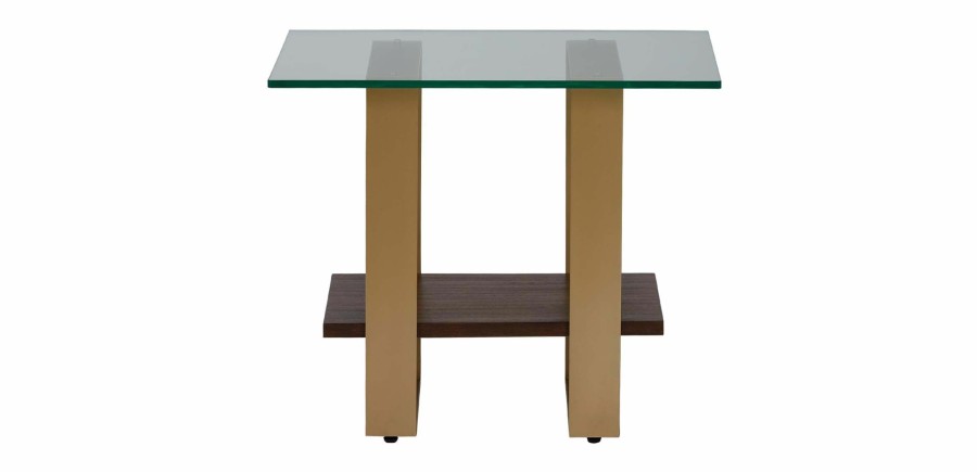 LIVING Ethan Allen | Rosemoor Glass-Top End Table