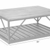 LIVING Ethan Allen | Beam Metal Base Coffee Table