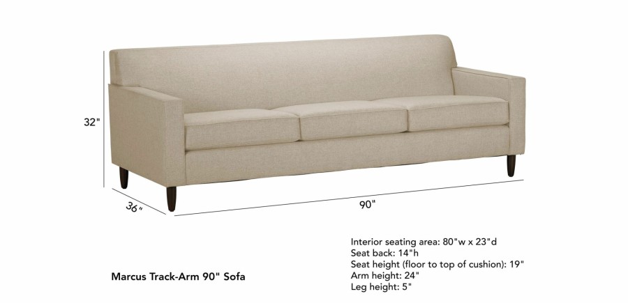 LIVING Ethan Allen Fabric Sofas | Marcus Sofa, Quick Ship