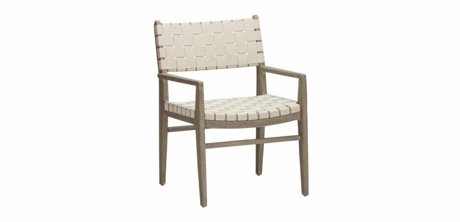 OUTDOOR Ethan Allen Arm & Host Chairs | Marteena Dining Armchair