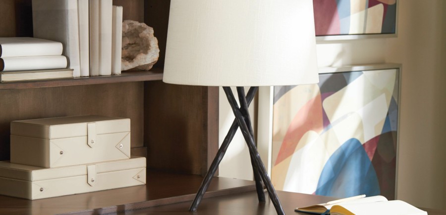 LIGHTING Ethan Allen | Milania Tripod Desk Lamp