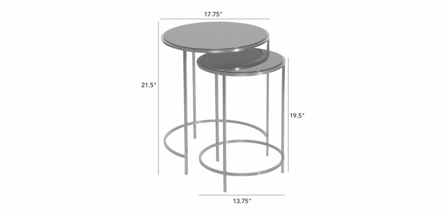 LIVING Ethan Allen | Nayeli Round Nesting Tables