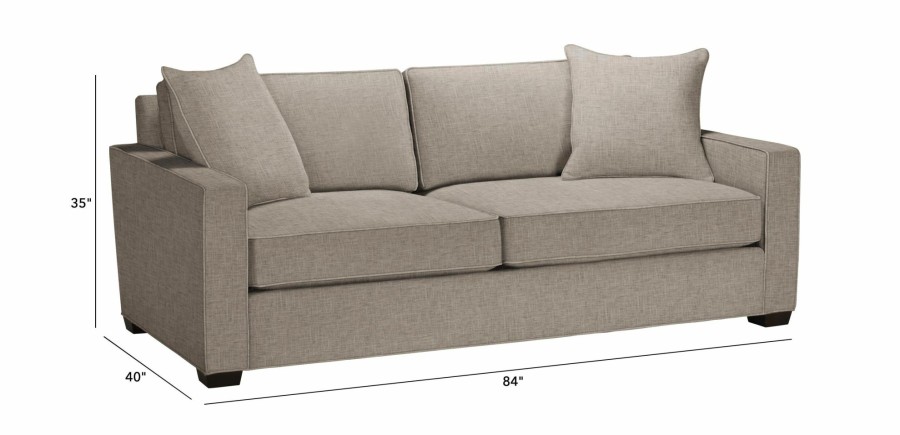 LIVING Ethan Allen Sleeper Sofas | Spencer Queen Track-Arm Sleeper Sofa, Quick Ship