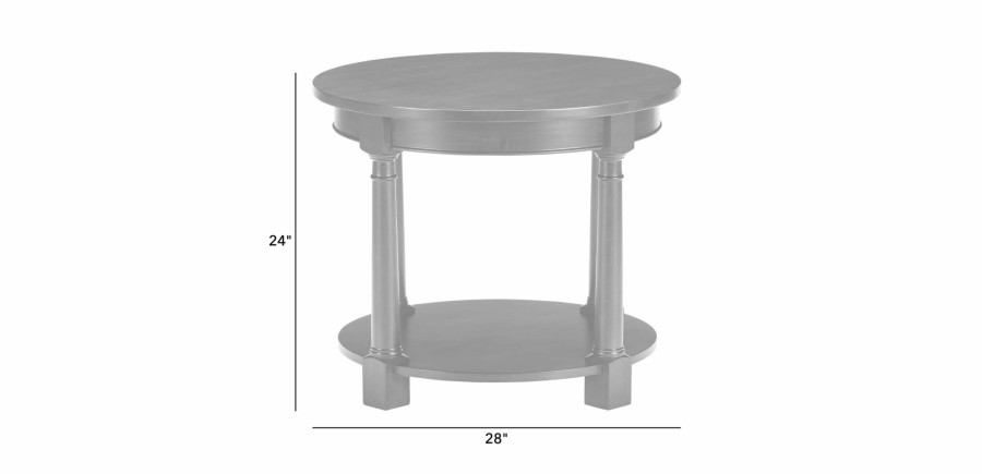 LIVING Ethan Allen | Connall Round End Table