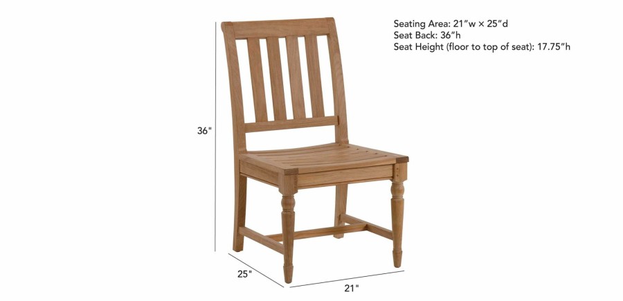 OUTDOOR Ethan Allen Millbrook | Millbrook Wood-Seat Side Chair