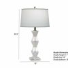 LIGHTING Ethan Allen | Geometric Crystal Table Lamp