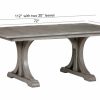 DINING Ethan Allen | Corin Rough-Sawn Trestle Extension Dining Table