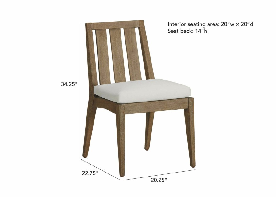 OUTDOOR Ethan Allen Bridgewater Cove | Bridgewater Cove Dining Side Chair, Quick Ship