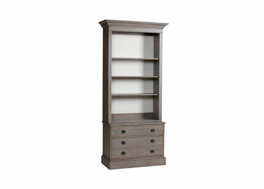 HOME OFFICE Ethan Allen Bookcases | Villa Single File Bookcase