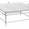 LIVING Ethan Allen | Vida Square Stone-Top Coffee Table