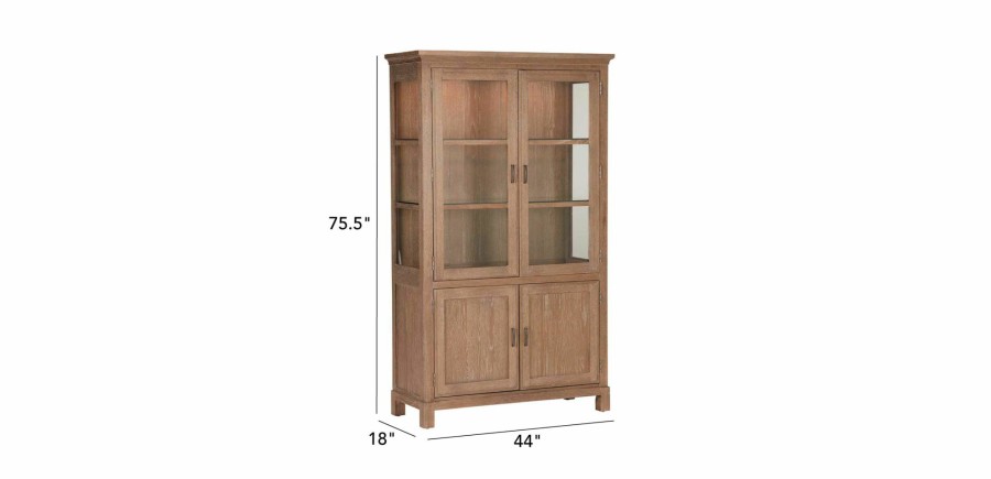 DINING Ethan Allen Display Cabinets | Parnell Tall Display Cabinet