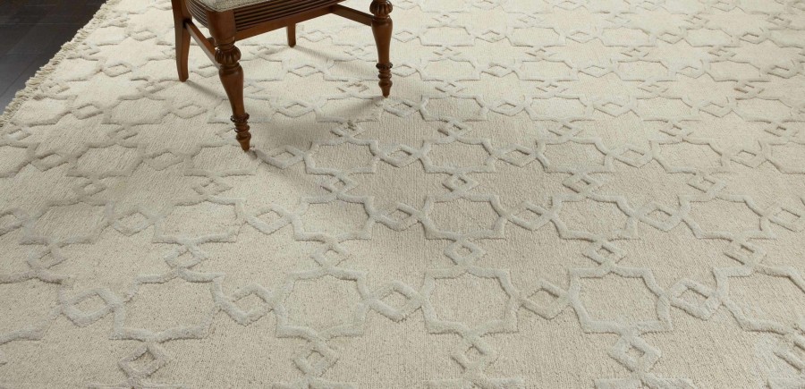 RUGS & FLOORING Ethan Allen | Lattice Soumak Rug, Natural