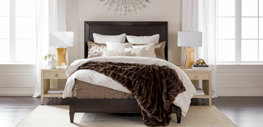 BEDROOM Ethan Allen Quilts & Comforters | Washed Taupe Silk Coverlet And Shams