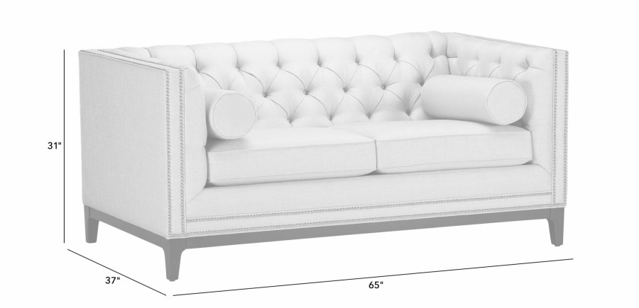 LIVING Ethan Allen Leather Sofas | Anderson Leather Loveseat