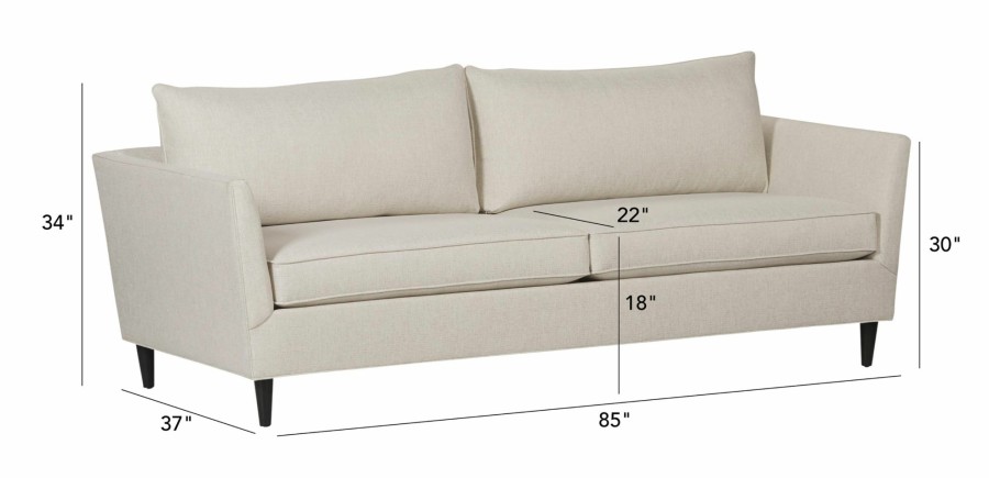 LIVING Ethan Allen Fabric Sofas | Carlen Sofa, Ready To Ship