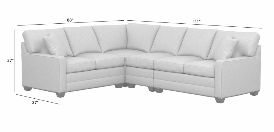 LIVING Ethan Allen | Bennett Track-Arm Four-Piece Sectional