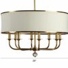 LIGHTING Ethan Allen | Zoe Eight-Light Brass Chandelier