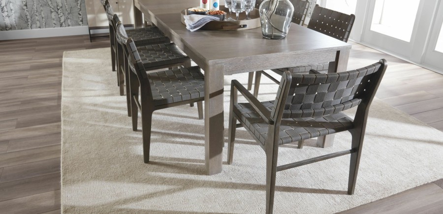 DINING Ethan Allen Arm & Host Chairs | Marteen Woven Dining Armchair