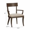 DINING Ethan Allen Arm & Host Chairs | Klismos Oak Dining Armchair