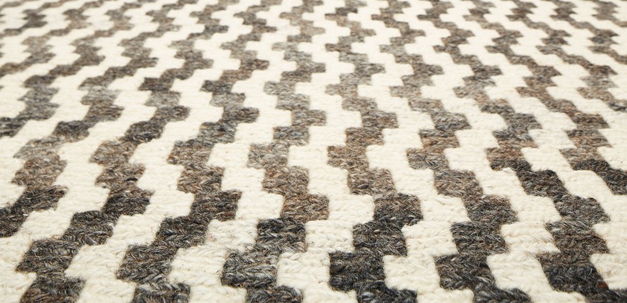 RUGS & FLOORING Ethan Allen | Flamestitch Rug, Charcoal/Natural