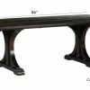 DINING Ethan Allen | Corin Rough-Sawn Trestle Dining Table