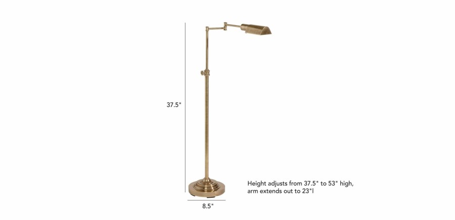 LIGHTING Ethan Allen | Brass Pharmacy Floor Lamp