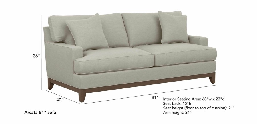 LIVING Ethan Allen Fabric Sofas | Arcata Sofa, Quick Ship