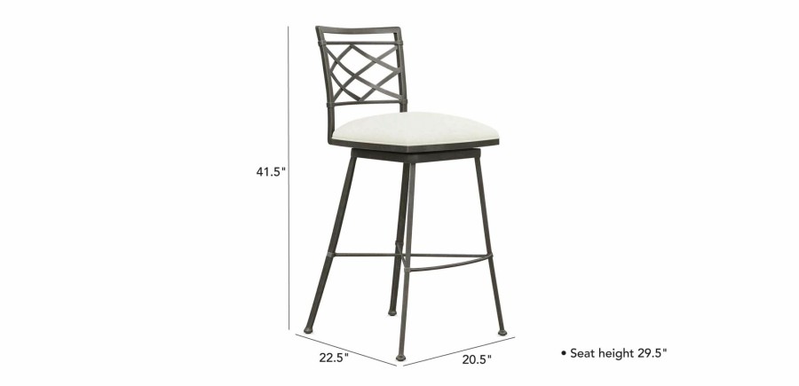 DINING Ethan Allen | Becker Swivel Barstool