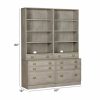 HOME OFFICE Ethan Allen Bookcases | Callum Double Bookcase With File Cabinet