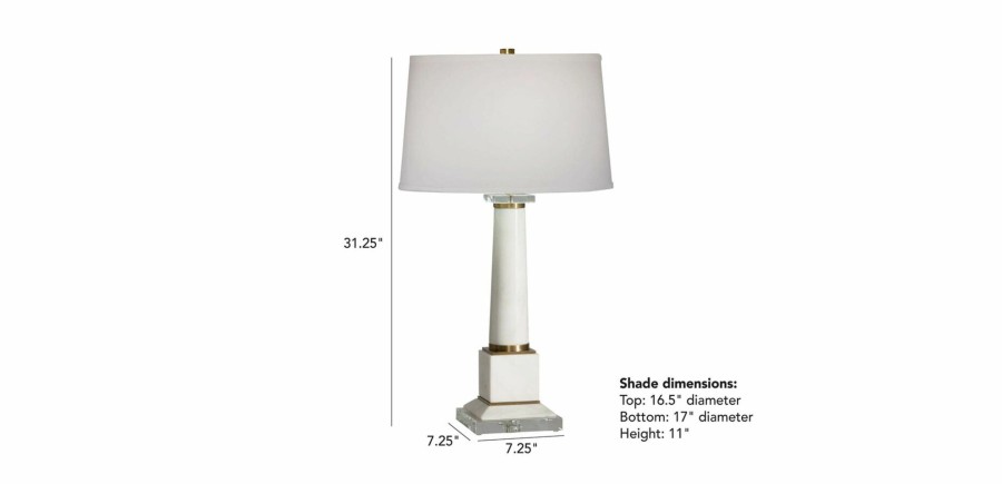 LIGHTING Ethan Allen | Dasso Marble Table Lamp