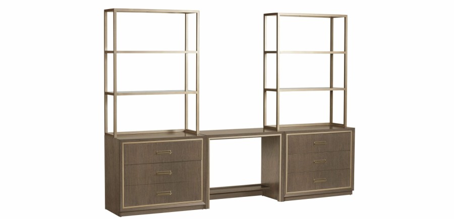 HOME OFFICE Ethan Allen | Faraday Classic Three-Piece Office Island