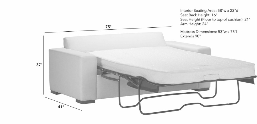 LIVING Ethan Allen Sleeper Sofas | Conway Sleeper Sofa