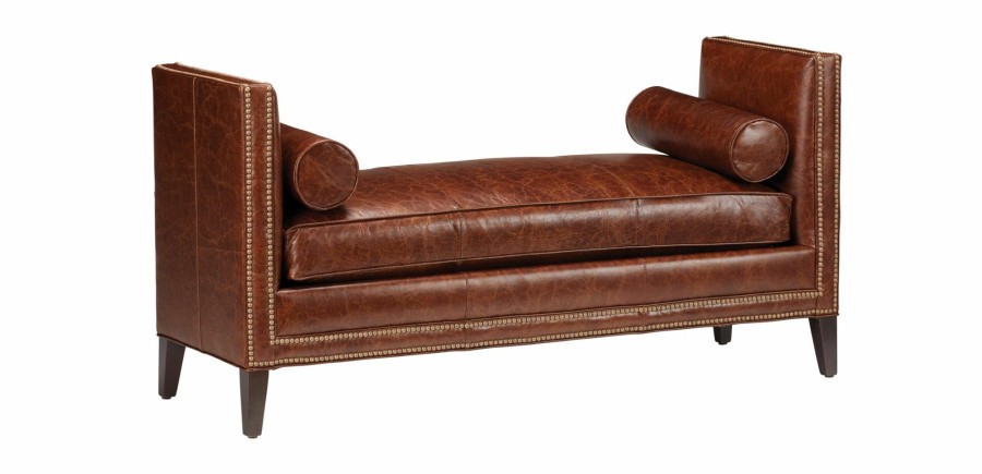 LIVING Ethan Allen | Haley Leather Bench