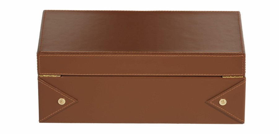 HOME OFFICE Ethan Allen | Brewster Leather Box