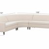 LIVING Ethan Allen | Marcus Three-Piece Open-End Sectional, Quick Ship