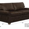 LIVING Ethan Allen Leather Sofas | Bennett Roll-Arm Leather Sofa, Quick Ship