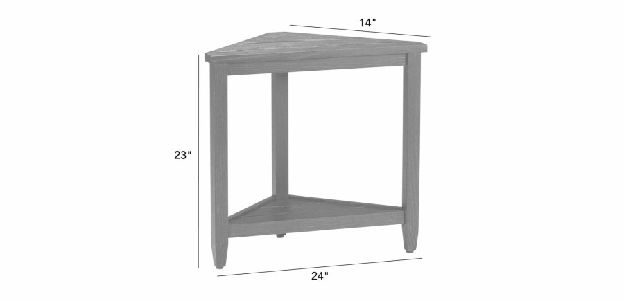 LIVING Ethan Allen | Lyons Triangle Accent Table