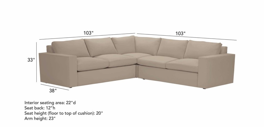 OUTDOOR Ethan Allen Redding Ridge | Redding Ridge Three-Piece Outdoor Sectional