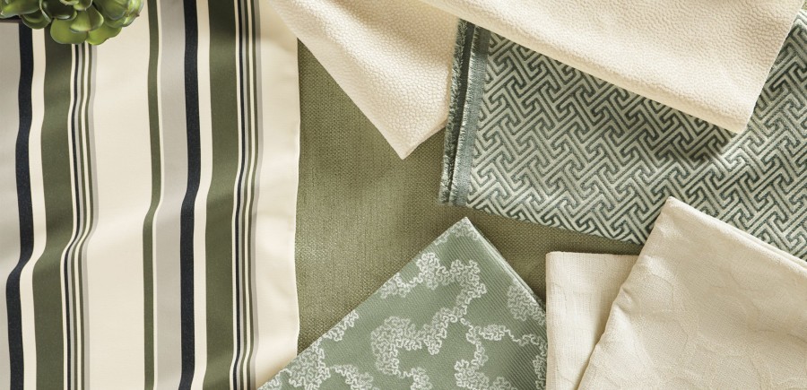 LIVING Ethan Allen Fabrics | Cora Sage Fabric By The Yard