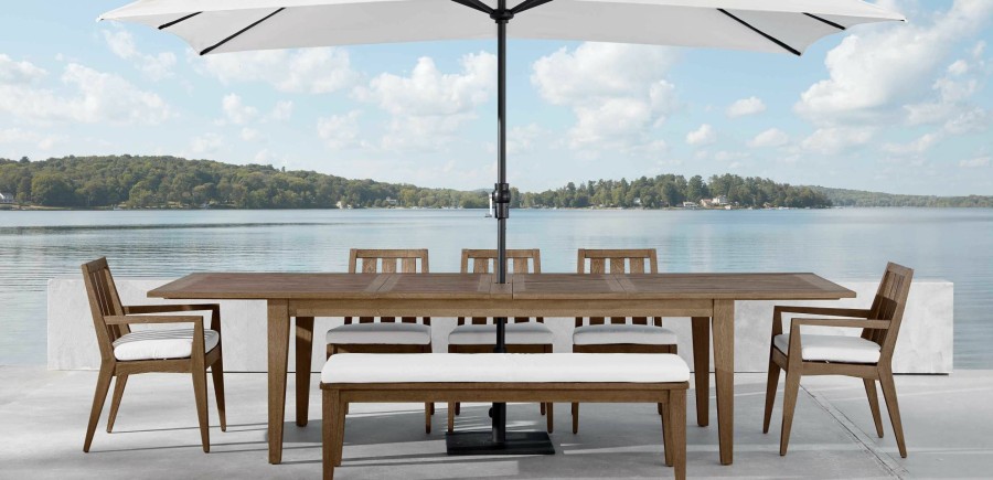 OUTDOOR Ethan Allen Bridgewater Cove | Bridgewater Cove Dining Bench, Quick Ship